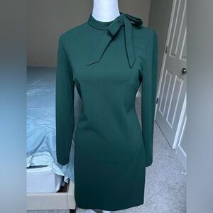 SOLD ON DEPOP Calvin Klein Teal Long Sleeve Dress